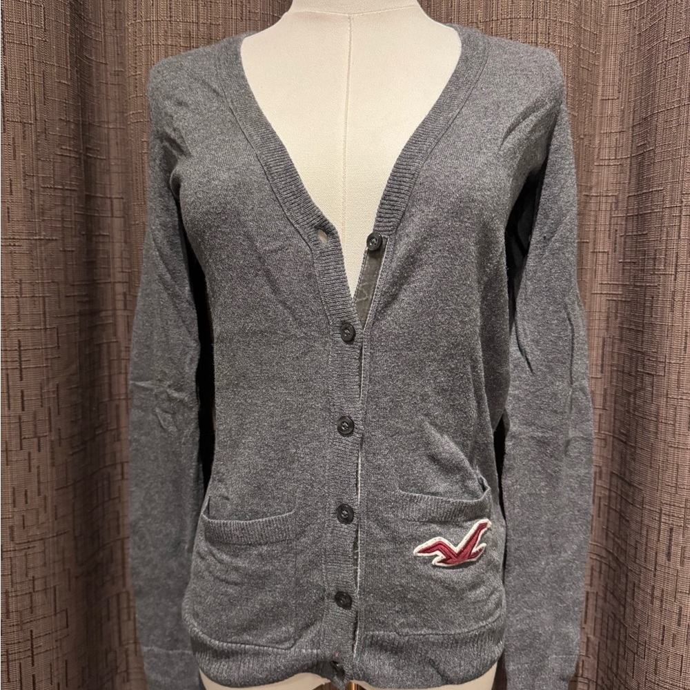 Hollister Charcoal Women's Light Cardigan